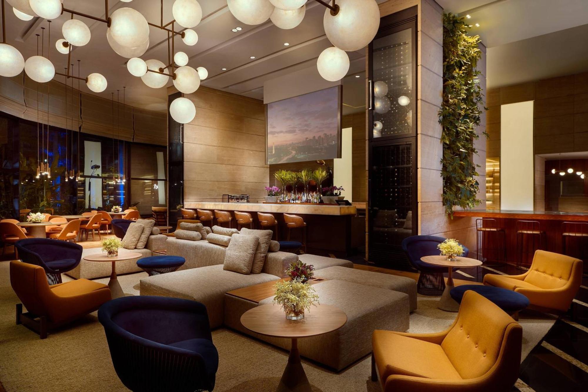 โรงแรมเรอแนสซองซ์ เซาเปาโล ภายนอก รูปภาพ The lounge at the hotel
